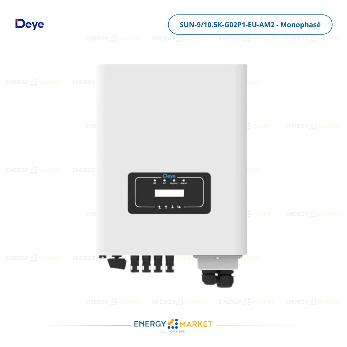 Onduleur Deye SUN‑9 / 10.5K‑G02P1‑EU‑AM2 – Monophasé