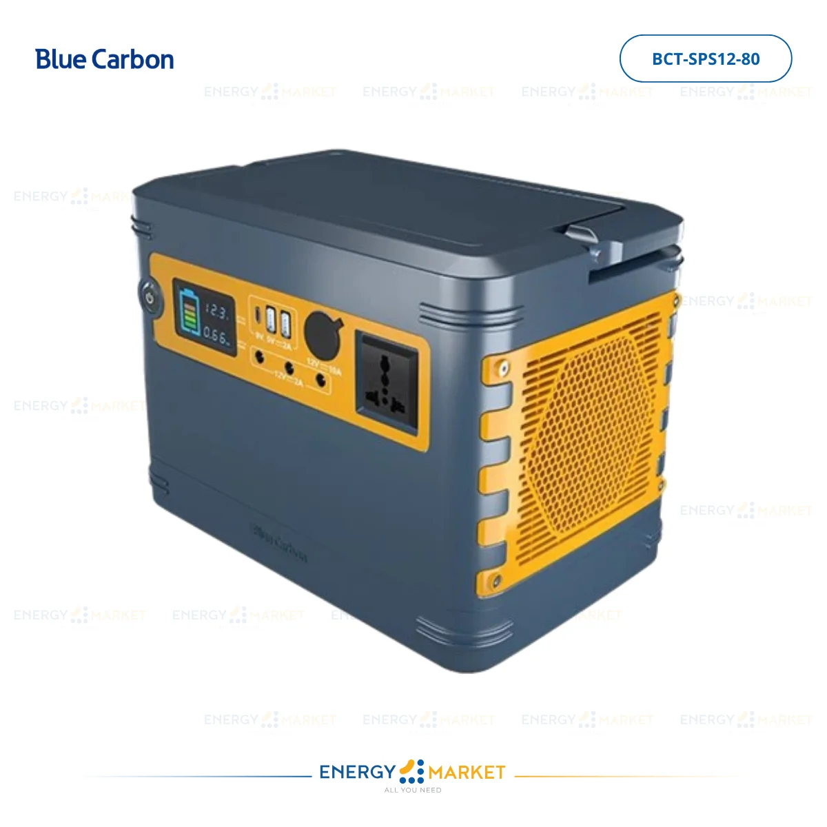 Blue Carbon Kit Solaire SPS12-80 (1kWh) | Système Solaire Autonome 220V
