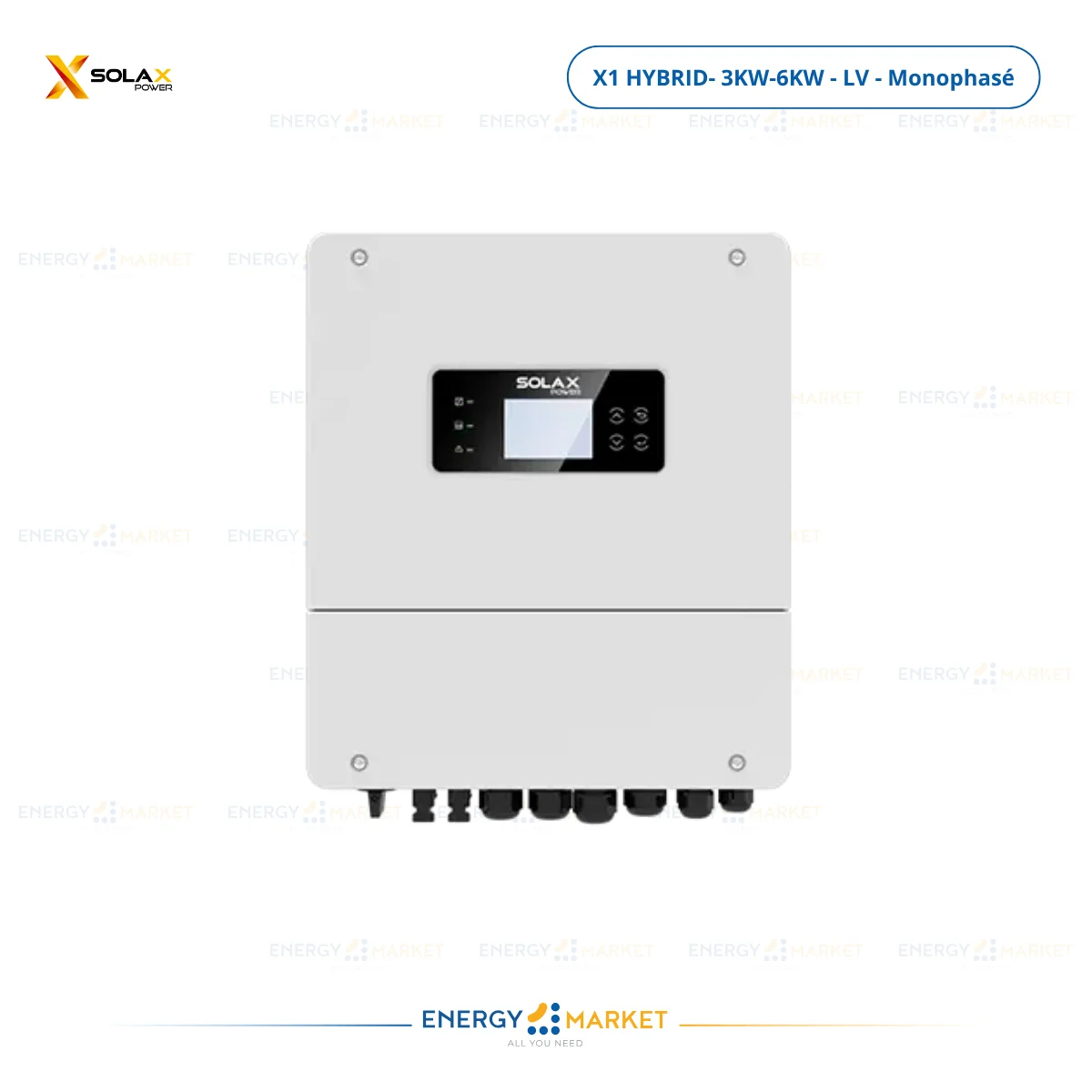Onduleur hybride SolaX X1 HYB LV – 3kW à 6kW basse tension haute performance