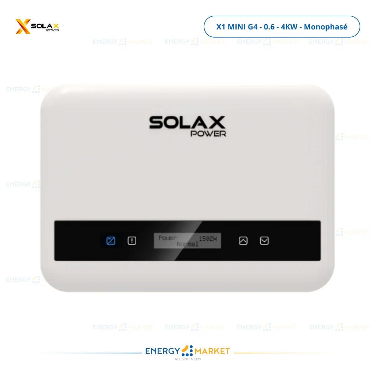 Onduleur Solaire Solax X1 MINI G4 – Monophasé (0.6 – 4 kW)