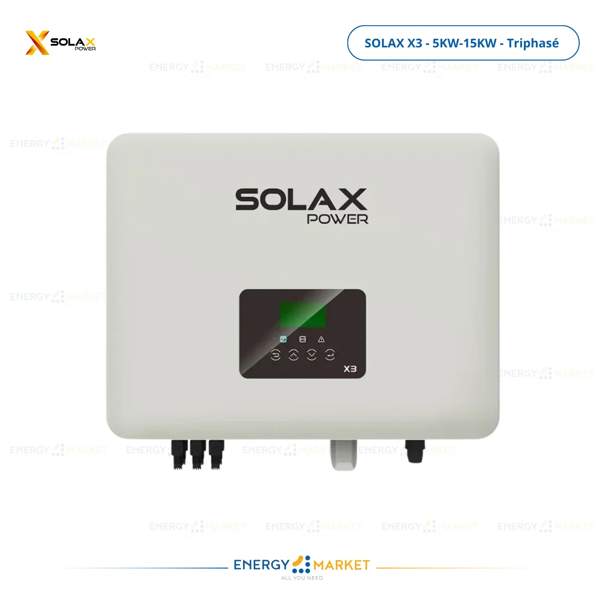 Onduleur Injection ON-GRID SOLAX X3 Triphasé (5KW-8KW-10KW-15KW...)