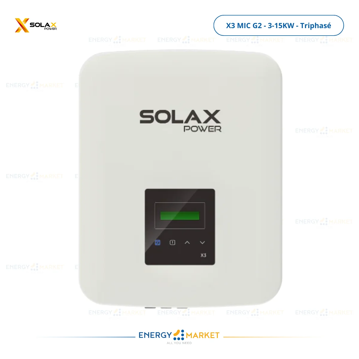 Onduleur Solaire Solax X3 MIC G2 – Triphasé (3 kW – 15 kW)