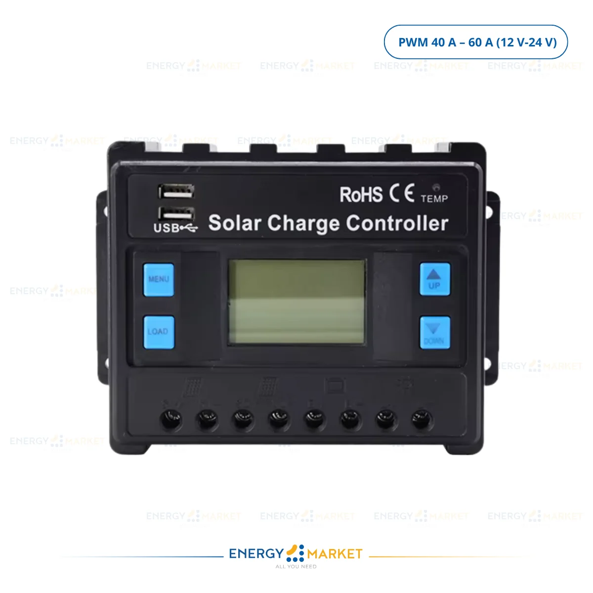 Régulateur Solaire 40A | 60A 12-24v