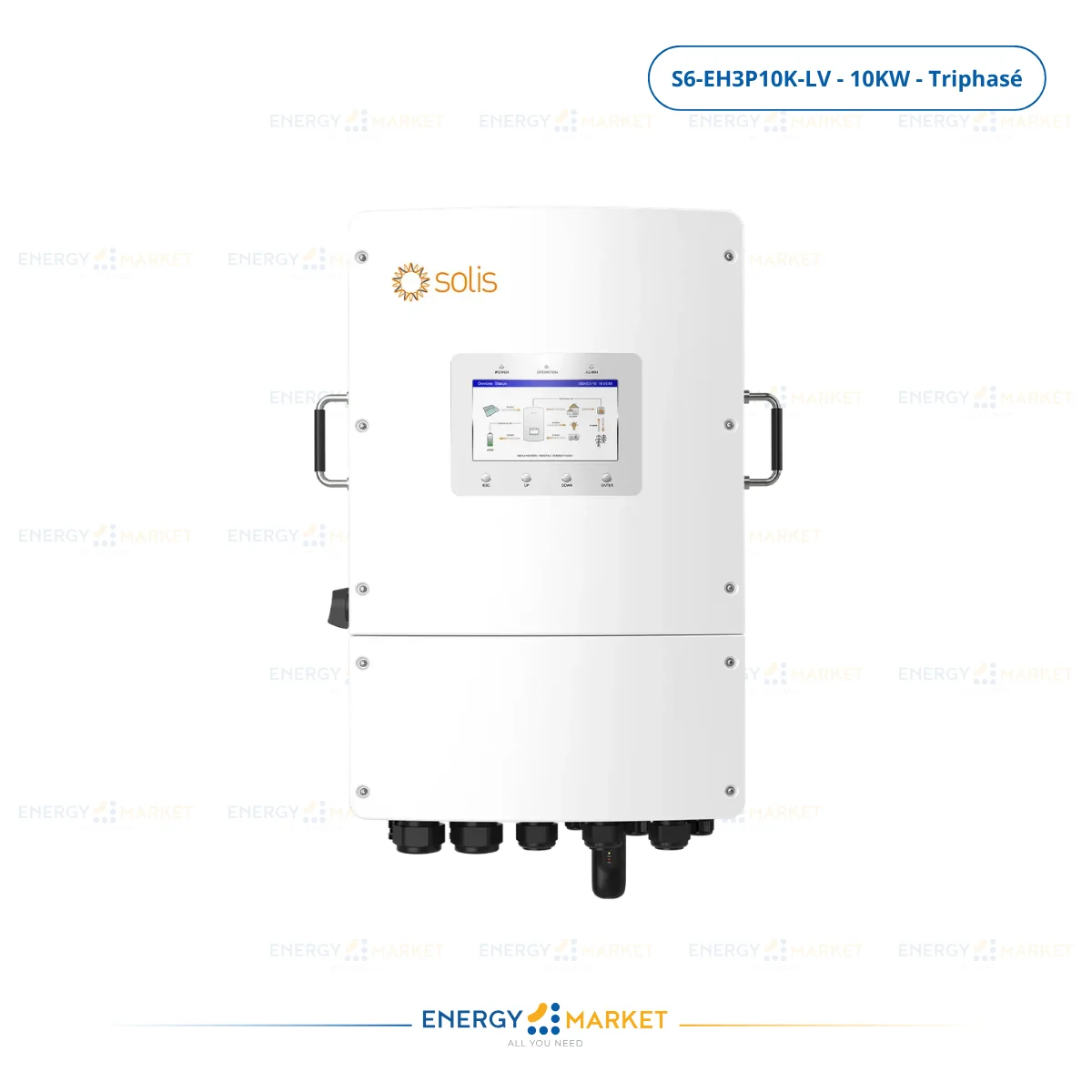 Onduleur Hybride Solis S6 Triphasé LV (10–15kW) – Batterie 48V Haute Performance